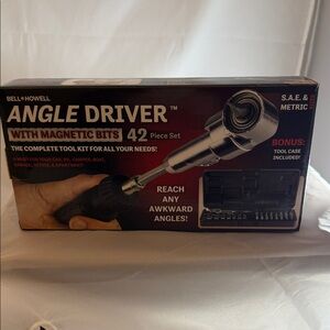 Angle Driver with Magnetic Bits - Black
